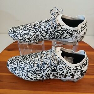 Under Armour Magnetico Elite 5 Mens 9 Black White FG Soccer Cleats 6000544-002